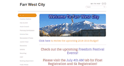 Desktop Screenshot of farrwestcity.net